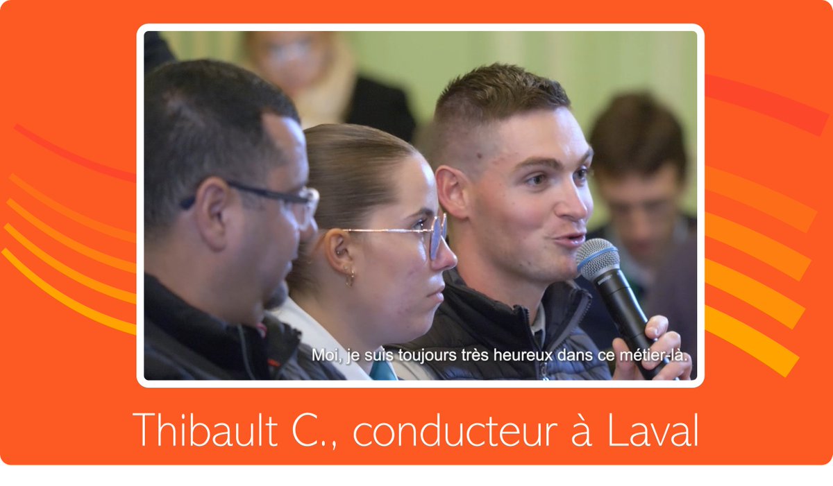 UTP_Fr's tweet photo. « Moi, je suis toujours très heureux dans ce métier » 
📺Retrouvez, en vidéo, les témoignages des meilleurs conducteurs de bus de France, lors de leur rencontre avec les ministres @CBeaune et @olivierdussopt ,et @MA_Debon présidente de l'@UTP_Fr 
👉https:/ /youtu.be/5CvWcu6ZMWM https://t.co/VMTGcGVyyw