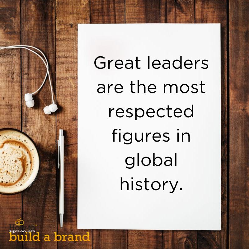 Great #leaders are the most respected figures in global history.​ They serve, they help &amp; they make a difference.​
​
Isn't that what you're trying to do with your #brand?​ Then it's time to embrace your role as leader, so you can be the brand you want to see in the world.