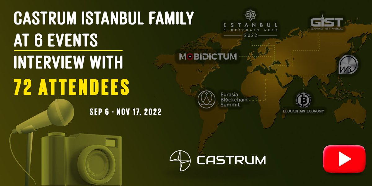 ElProfessor100x's tweet photo. RavelEthan: RT @castrumistanbul: In about 3 months, we have attended 6 events and had 72 interviews. We are everywhere. Castrum is here to increase blockchain adaptation. Long live Castrum!

@IstanbulBlockWk
@mobidictum
@GamingIstanbul
@BEconomy_HQ
@Blok… https://t.co/8pC9ewsqaT