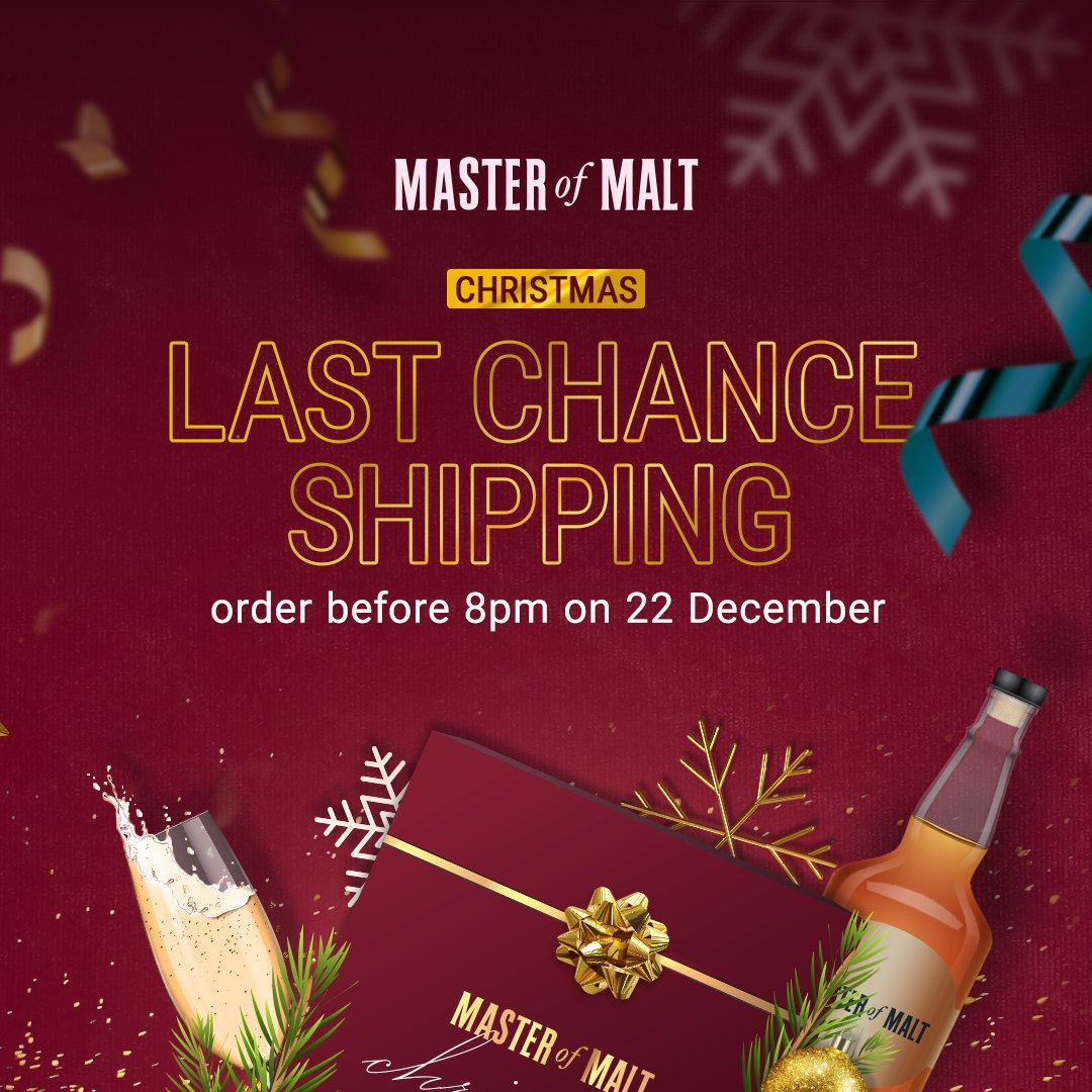 MasterOfMalt's tweet photo. We have an important PSA: our last Christmas delivery cut-off order time is 8pm on Thursday 22 December! But don't leave it to the last minute – get your orders in as soon as possible if you want to ensure your Christmas will be filled with tasty drinks.

https://t.co/y1tHImNW76 https://t.co/VGzTKQAyMM