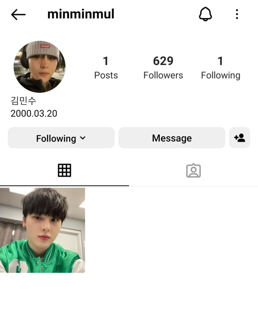 Minsu opened an Instagram account, and by the looks of it, he's not a trainee under WAKEONE anymore. He is also rumored not to be joining Boys Planet.

This is also the first update from him since his departure from TO1.