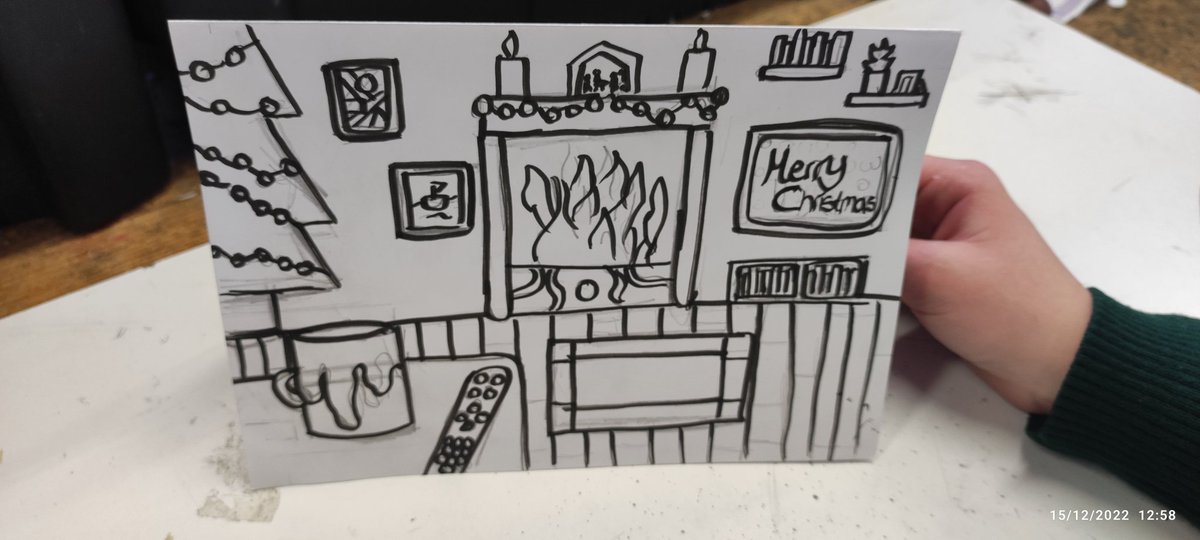 An excellent sample of work complete by our #Graphics students <a href="/DavittCollege/">Davitt College</a> when presented with the task of designing their own #Christmas Card. Super Work