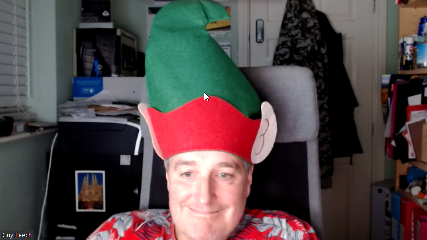 guyrleech's tweet photo. Surely #Christmas hats are mandatory for all calls this week?
#ControlUpCommunity https://t.co/UL0iBdpXtZ