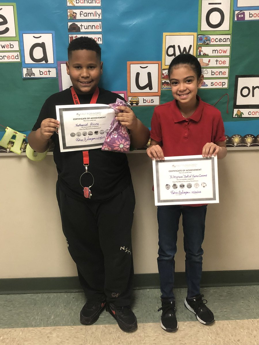 MillmontSchool's tweet photo. These students moved up a level in the Fast ForWord program!
Congratulations to Nathaniel and Xileyram.
Also congratulations to Yanziel Torres and Jaylavese Soto (not pictured). https://t.co/ZgHAFCVaS9