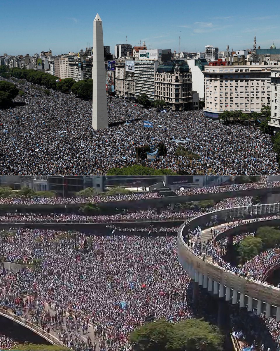20/12/22 Día de la Alegría Argentina 

La Scaloneta logro la mayor movilización de la Historia de Argentina y del Mundo 
#SeleccionArgentina