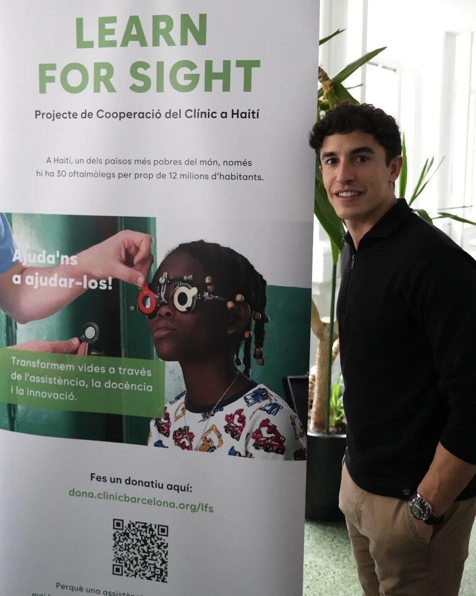catarina93_73's tweet photo. @marcmarquez93 | “After my experience, I value vision as a treasure, so when the Clinic offered me to be part of this project I didn't hesitate for a moment.”
@hospitalclinic #LearnForSight
🫶| https://t.co/hQ1QOR0paA https://t.co/VWXqdEzW8K
