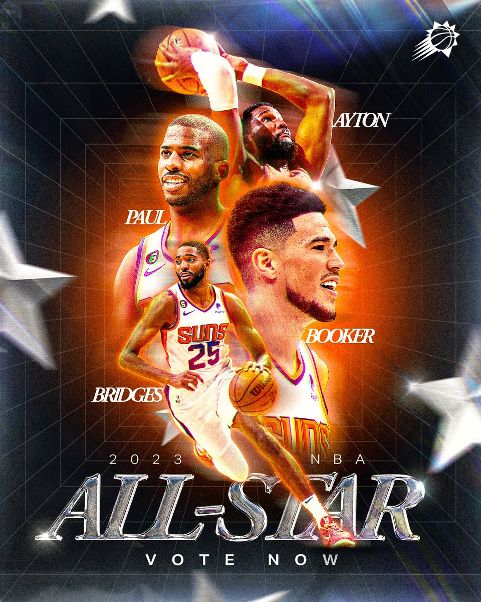 🌟 ALL-STAR VOTING IS LIVE 🌟

Let's get our Suns to the 2023 NBA All-Star Game!

🗳️ VOTE NOW: Suns.com/AllStar