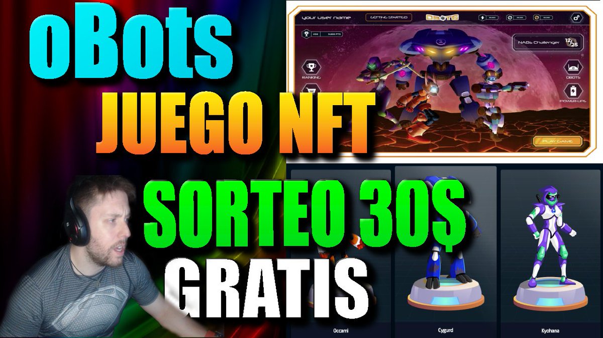 EnSaDevOps's tweet image. 🚀 ¡ SORTEO DE @Obots_io !🚀

💥Sorteamos 3⃣ oBots. Juego totalmente gratuito con  un torneo ACTIVO de 1⃣0⃣0⃣💲💲! 💥

 ⏰Jueves 22 a las 19:30 UTC.

🤖 Seguir @Obots_io y a @AkraGamingTV 
🤖 RT, Like y Tag 2 amigos
🤖 Regístrate en Obots (Importante para poder recibir el NFT)