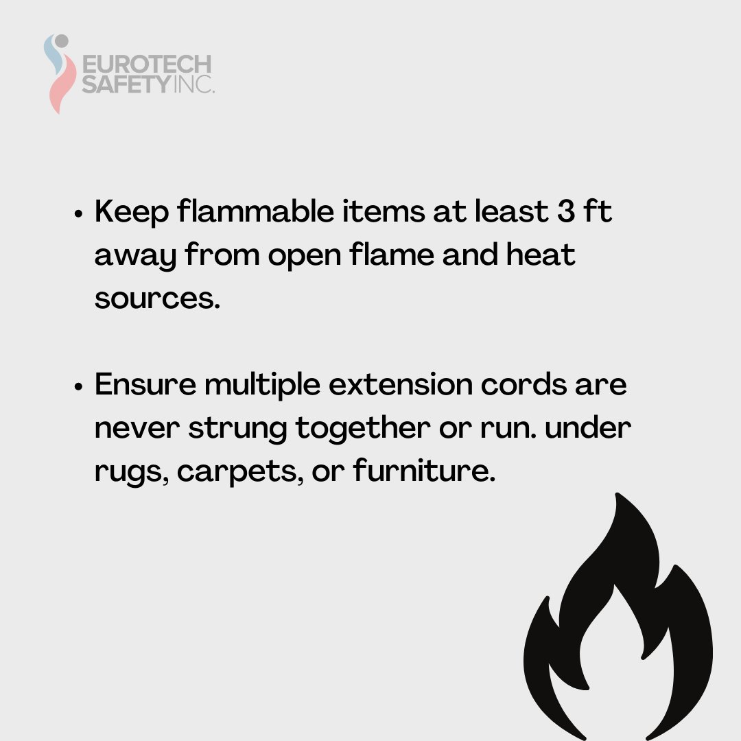 EurotechSafety's tweet photo. Christmas is right around the corner, keep these fire prevention tips in mind to keep you and your loved ones safe during your holiday festivities!! 

#HolidayPrevention #HolidaySafety #EurotechSafetyInc https://t.co/adw8w8fCTG