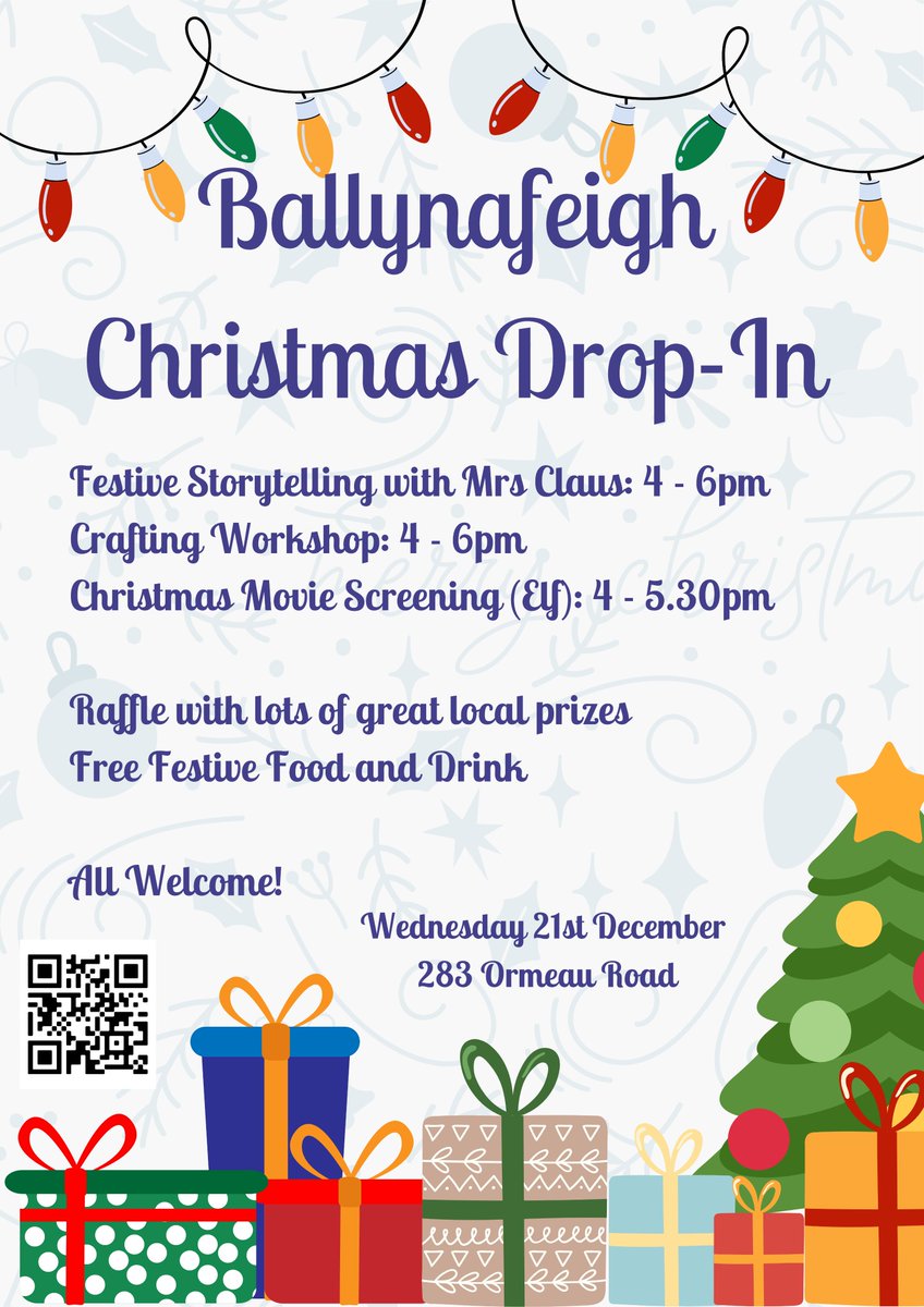 One more sleep until our Christmas Drop-In! See you all at 4pm tomorrow 🎄