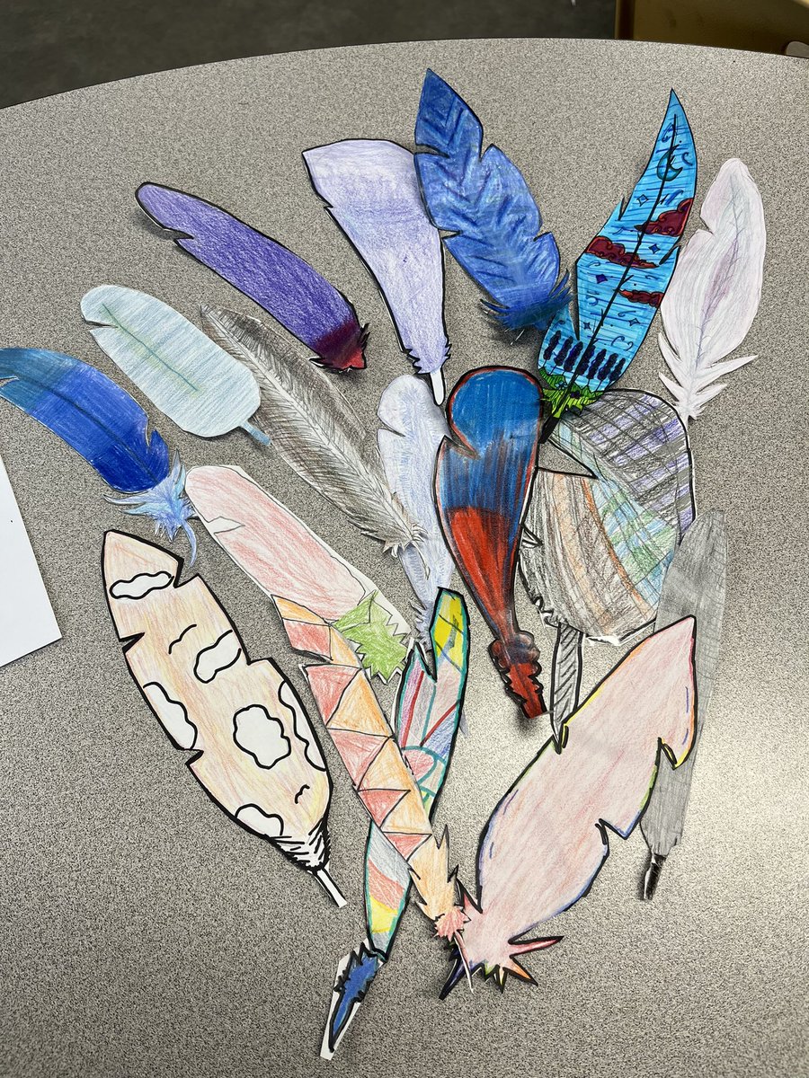 Our Week of Joy at <a href="/DesmondHDSB/">Viola Desmond Public School</a> started yesterday! Ss have been loving the morning read alouds and activities. We can’t wait to see our feather mural come together! ✨
