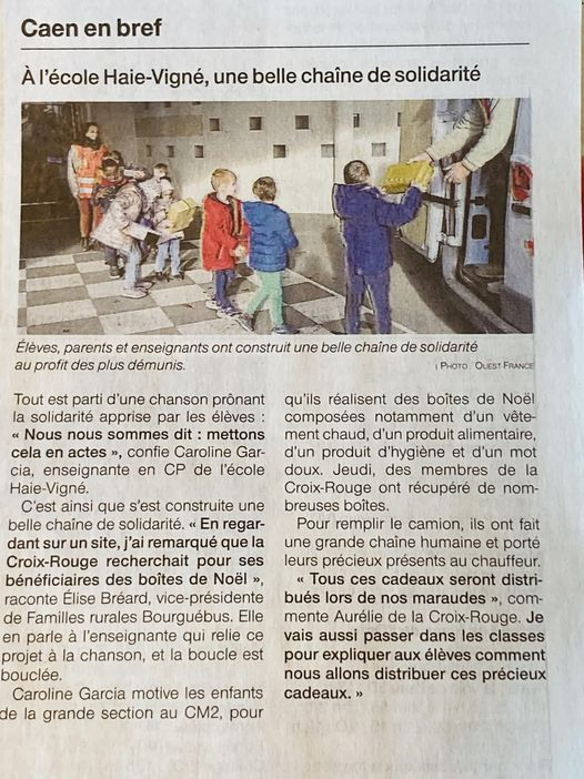 CrfCaen's tweet photo. Bravo 👏🏻
(Article du Ouest-France le 16/12/22) https://t.co/nIHqCjvhtc