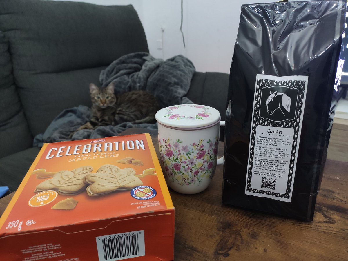 Hacía muchísimo que no bebía té. Creo que hacía un par de años, mínimo, que había dejado esta costumbre, pero fue ver la historia de Galán y la mezcla que habíais hecho <a href="/cafetearte/">Café Té Arte</a> que me dije: este té tiene que estar muy bueno. Y así es, cada tarde cae uno, está de vicio 😋😋