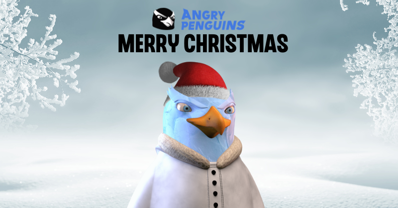 AngryPenguins_'s tweet photo. Hey colony !🐧

We are tired of Santa and his elves squatting on our ice floe🧊! 
So we searched his wardrobe to steal some hats🎅
 
🎁We give them to you, you just have to like, RT, tag 3 friends and post a picture of your penguin in comments⬇️

#ElrondCommunity #MultiversX https://t.co/p9FemJrARw