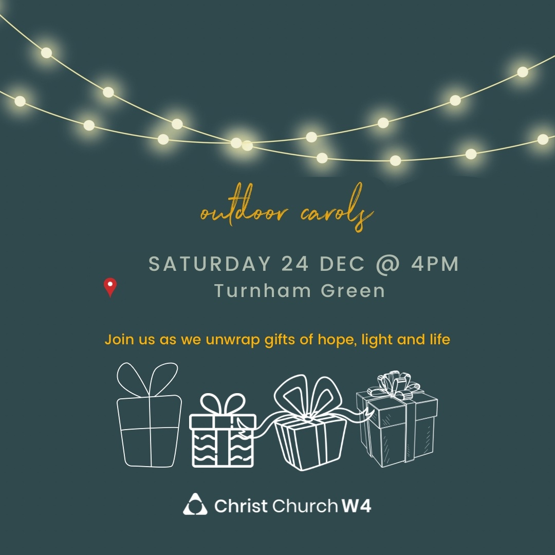 Join us this Christmas Eve for outdoor carols!