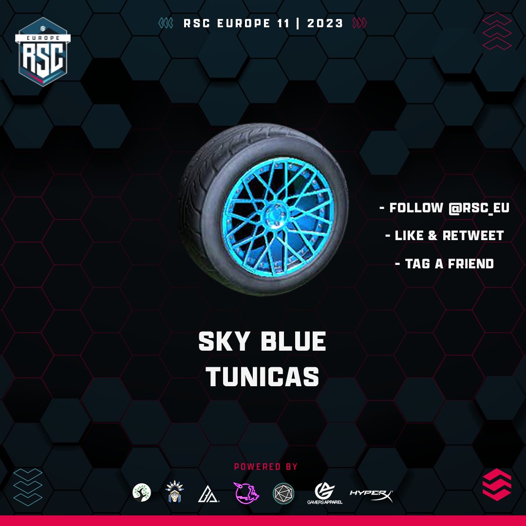 🎁 GIVEAWAY! 🎁

Thanks to <a href="/Evoke_RL/">Evoke</a>, we are giving you the chance to win Sky Blue Tunicas 😍

To enter:

- Follow us <a href="/RSC_EU/">RSC EU</a>
- Like &amp; Retweet this post
- Tag a friend

Entries close on Sunday January 1st! at 23:59 GMT! Good luck! 🤞