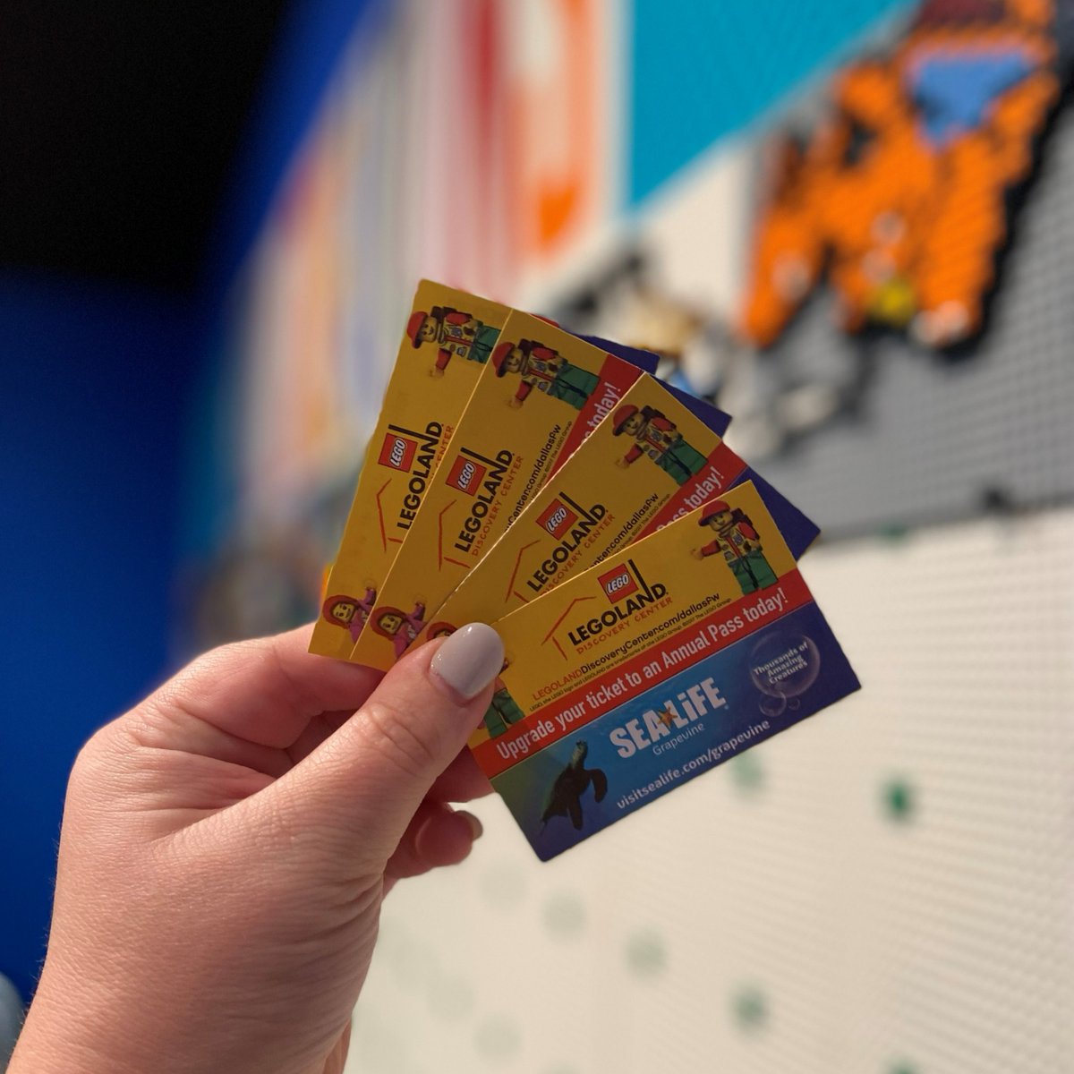 LDCDFW's tweet photo. 12 DAYS OF GIVEAWAYS – DAY 11

Win a family 4 pack of passes to LEGOLAND Discovery Center! 

How to enter: 
- Make sure you are following all of our social accounts! 
- Facebook, Instagram and Twitter
- Comment 'done' below
- Tag friends below for an extra entry https://t.co/csIelPsz05