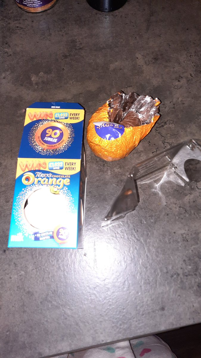 Good evening all. Some if you may know the festive delight that is the Terry's Chocolate Orange. Why the grill handle is with it is anyone's guess. What a random photo. Write me something, in any style. #anystylepicprompt