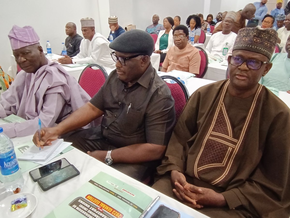 Vote of thanks by the Secretary to the Commission Mrs. Rose Oriaran-Anthony at the signing of Memorandum of Understanding (MOU) with Transport Unions ahead of the #NigeriaDecides2023 Election in Abuja.