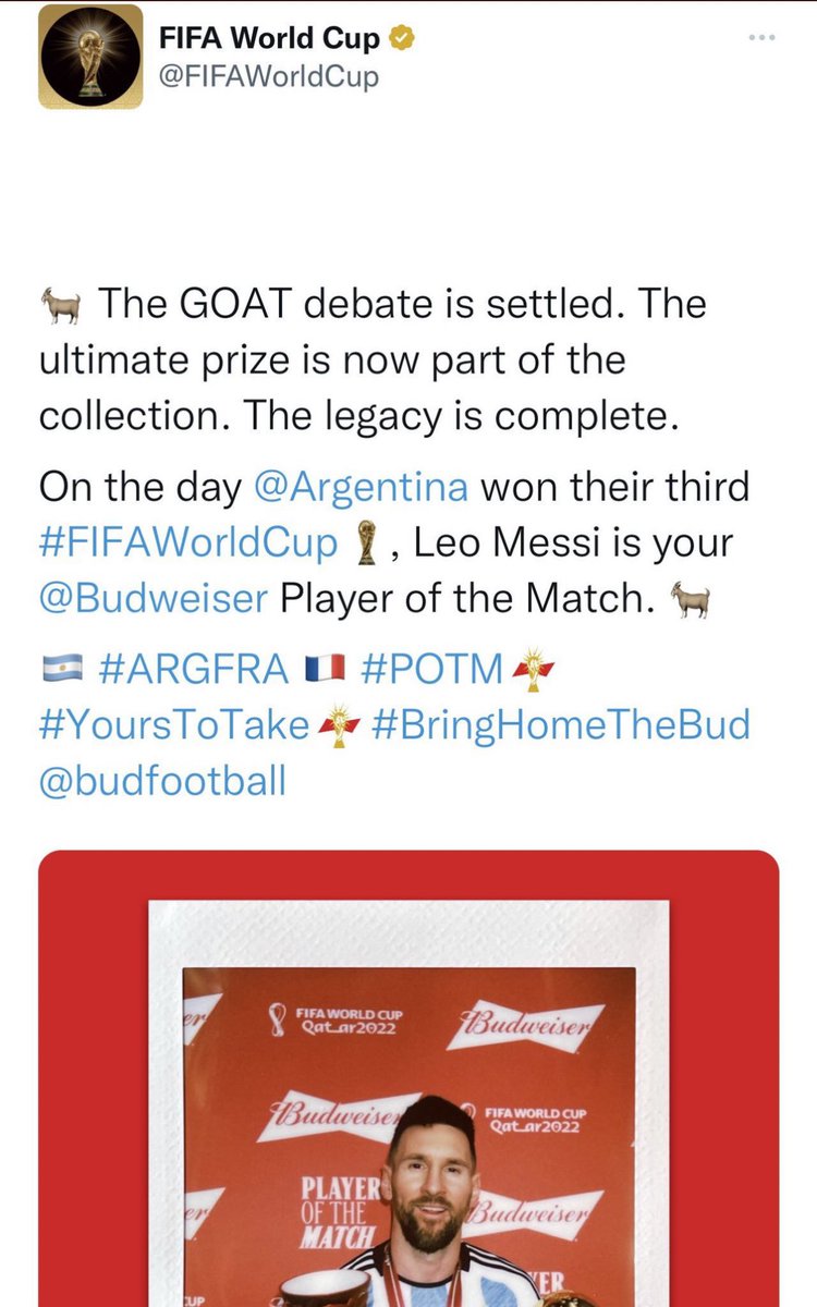 FIFA deletes Messi vs Ronaldo 'GOAT debate' tweet after post