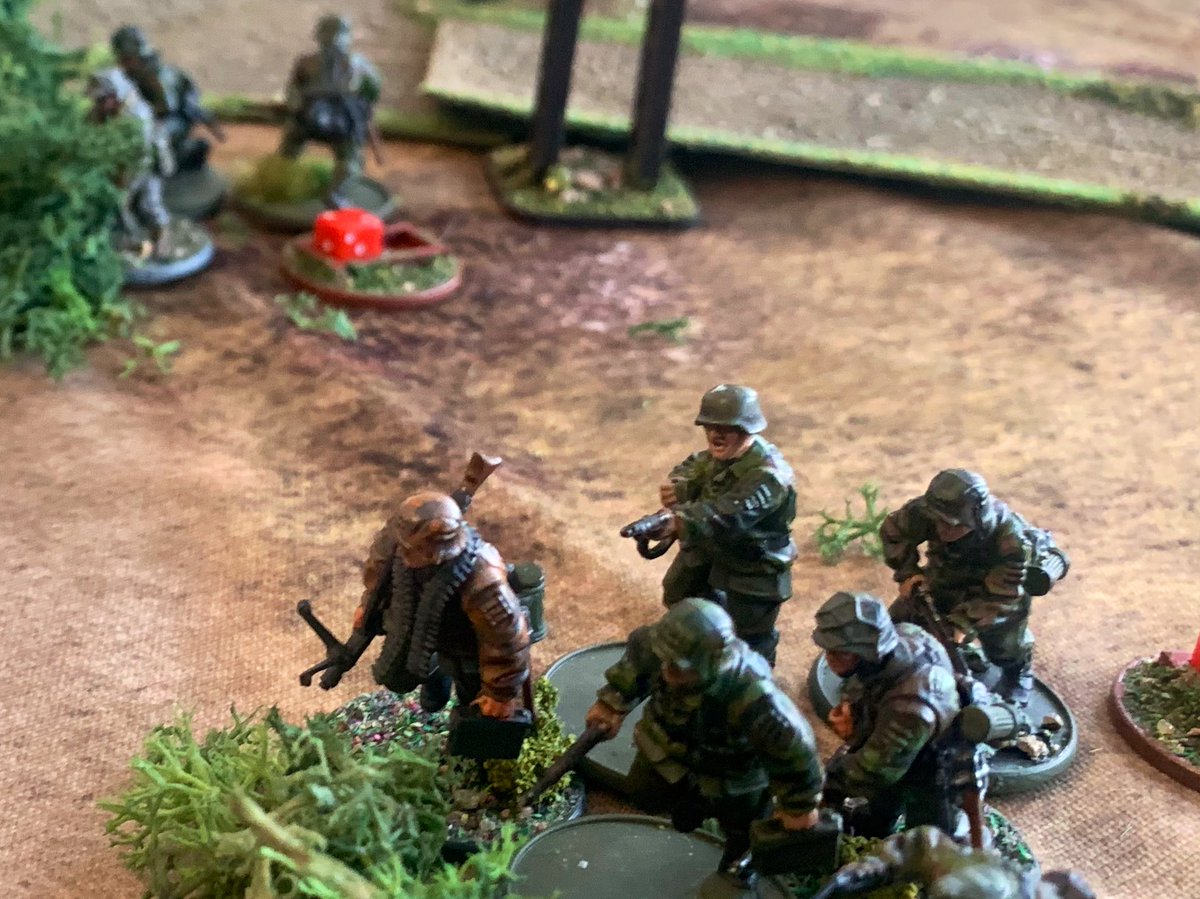 Tadpole97's tweet photo. A great mornings gaming with @robint01 and @JAD965  the Brits managed to hold the farm under heavy opposition for 4 hours after which time they all decided it was time for tea and took a well earned break . Great fun and Great company #spreadthelard #28mm https://t.co/be2X4Ij8gX