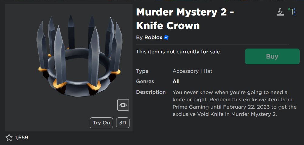 How to Get The Prime Rewards in Murder Mystery 2! (Knife Crown and