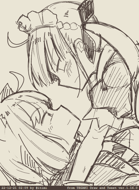 ( ˘ω˘ ) #あくおか #tegaki_dt 