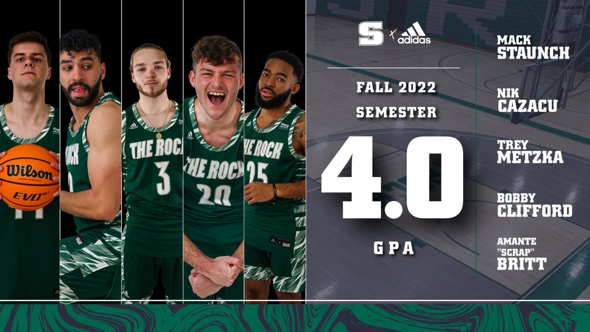 Congratulations to these 5 for earning a 4.0 GPA this semester!!!📚🔨💚 <a href="/Rock_Athletics/">Rock Athletics</a> <a href="/slipperyrocku/">Slippery Rock University</a>