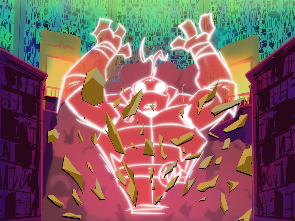 Bartenerds's tweet image. Definitely got some background/color theory practice with this video&apos;s batch of art studies from Rise. &quot;Mystic Library&quot; reaction now up on YT with all these timelapses.

#rottmntleo #mysticlibrary #rottmntraph #RiseSeason3 #rottmnt #SaveROTTMNT