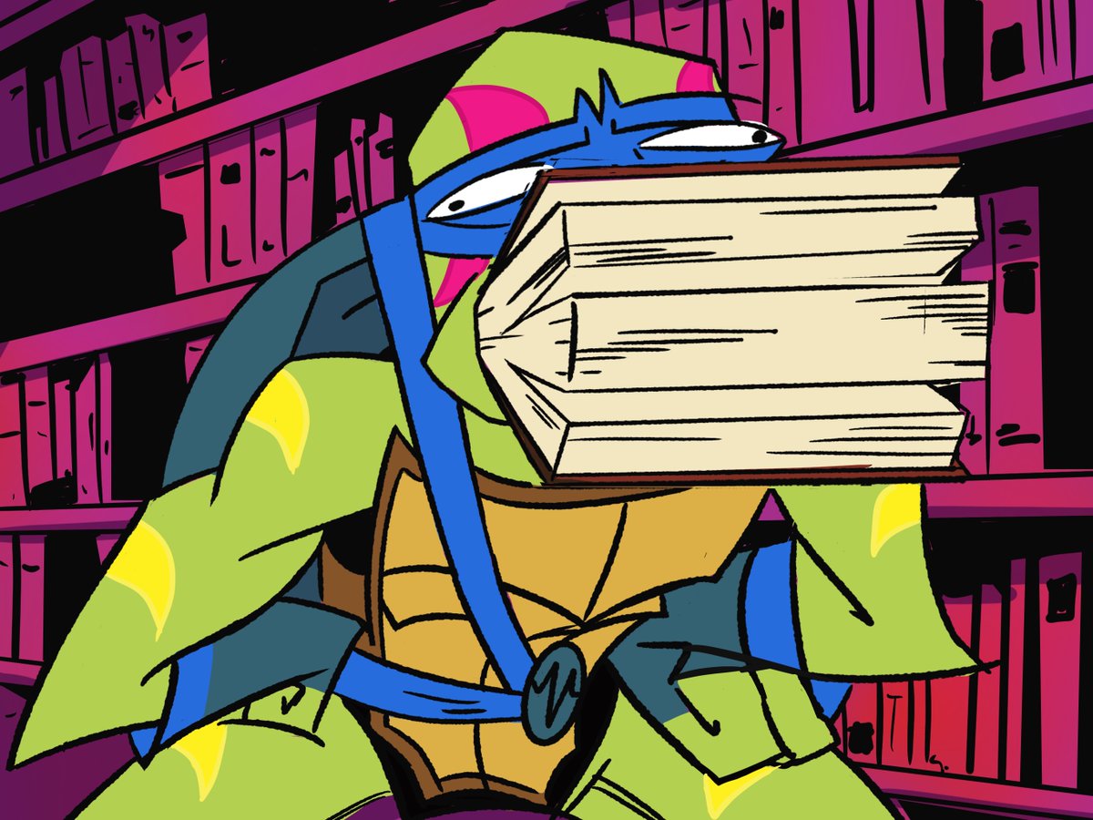 Bartenerds's tweet image. Definitely got some background/color theory practice with this video&apos;s batch of art studies from Rise. &quot;Mystic Library&quot; reaction now up on YT with all these timelapses.

#rottmntleo #mysticlibrary #rottmntraph #RiseSeason3 #rottmnt #SaveROTTMNT