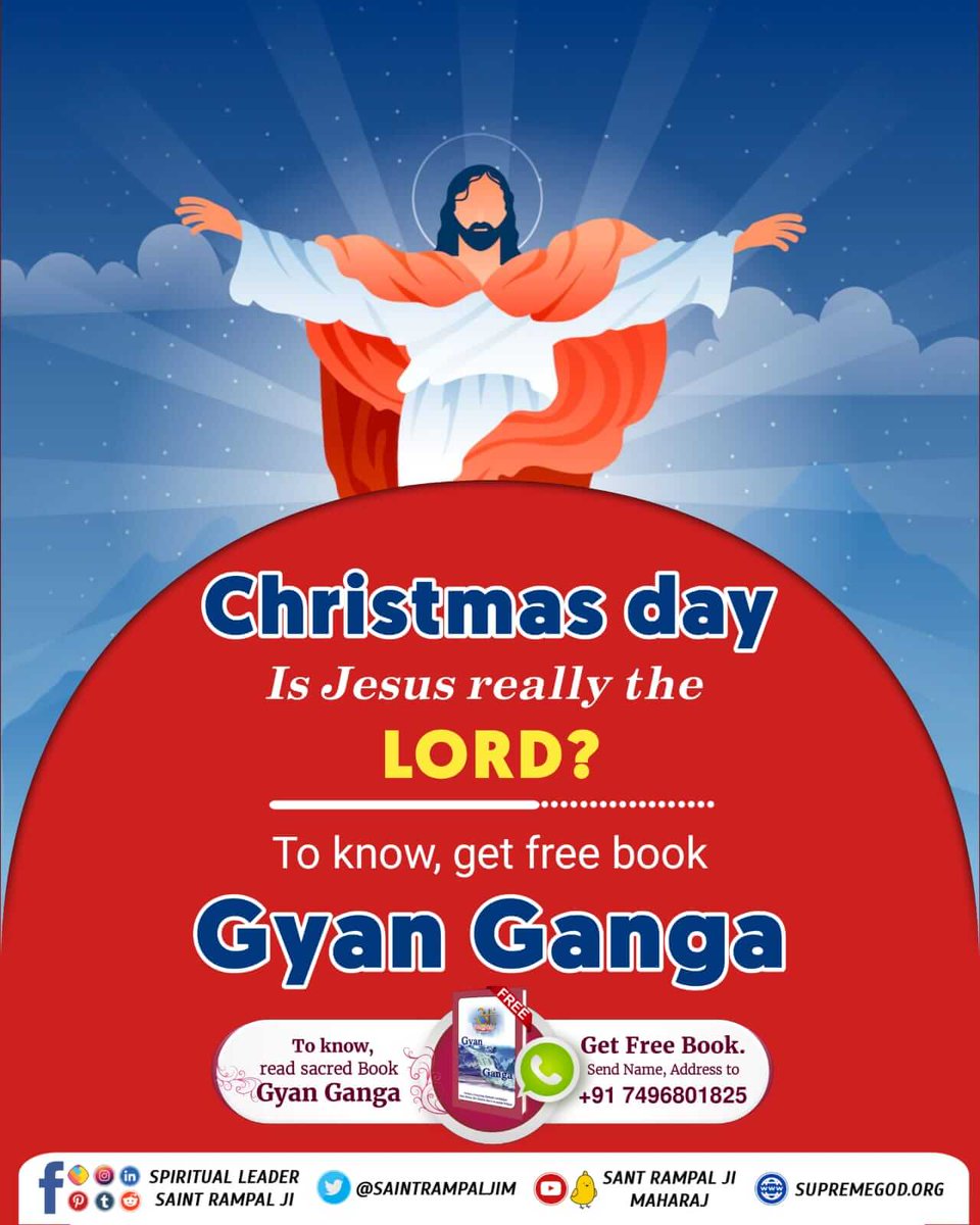 #BibleFacts
Christmas day is jesus really the lord?
To know, get free book
Gyan Ganga 
Kabir Is God