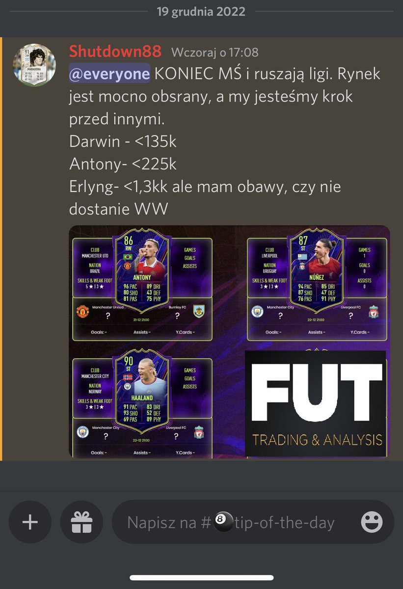 FTA_TRADING's tweet photo. Always one step ahead💀
Każdy ruch analizujemy
#BETTERCALLMIKE #FUT23 https://t.co/gwmJ04uZpZ