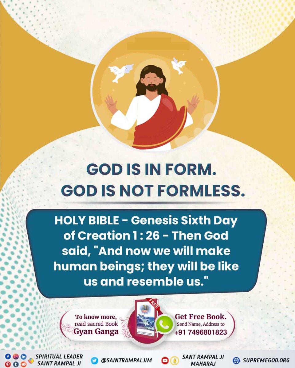 RajputAvni2's tweet photo. #BibleFacts God is in form. He is in human like form. All the religious scriptures of major religions describe God as having human form. God is not formless. https://t.co/ko9dqKqaz2