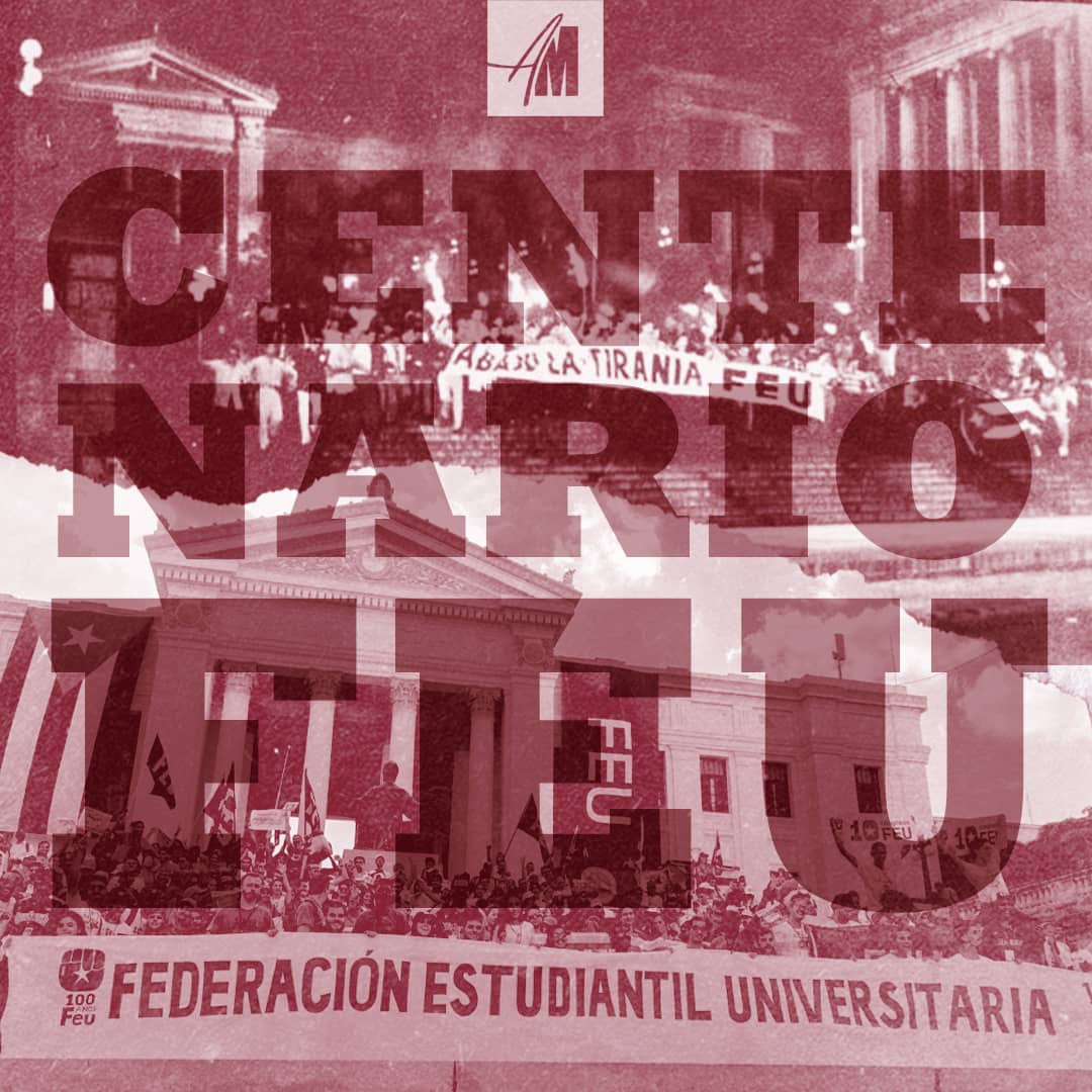 Son 100 años de luchas y logros protagonizados por los universitarios. La FEU Artemiseña les envía unas cálidas felicitaciones #RevolucionandoLaFEU #OrgulloUA #100añosFEU #10CongresoFEU <a href="/UnionArtemisa/">UJC Provincia Artemisa</a> <a href="/Ponciano2012/">Carlos E. Suárez Ponciano</a> <a href="/FeuCuba/">FEU de Cuba</a> <a href="/FCM_Art/">Facultad de Ciencias Médicas de Artemisa</a> <a href="/UnivArtemisa/">Universidad de Artemisa "Julio Díaz González"</a> <a href="/GladysArtemisa/">Gladys Martínez Verdecia</a> <a href="/RicardoArtemisa/">Ricardo Concepción Rodríguez</a>