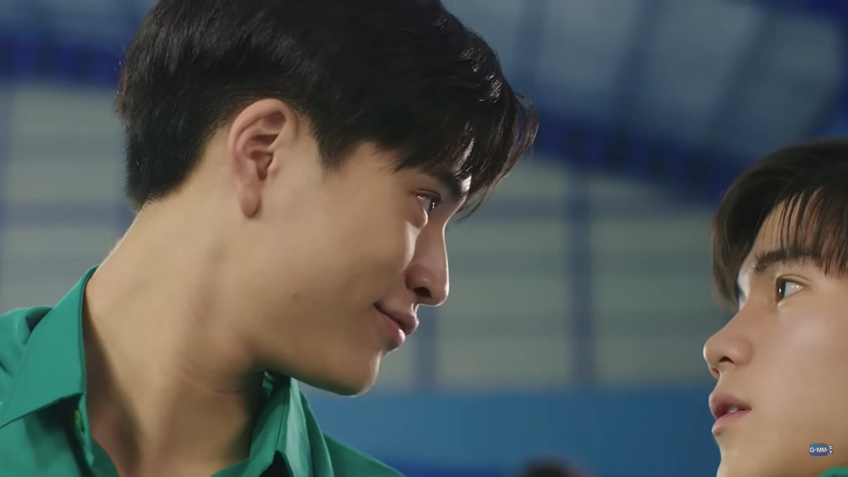 bland_cookie's tweet photo. Me: I don't want to watch another Thai short shorts school BL

Also me this scene: Yes, sir! I'm sitted.
 #MySchoolPresidentEP1 https://t.co/tb0wLlfCeO