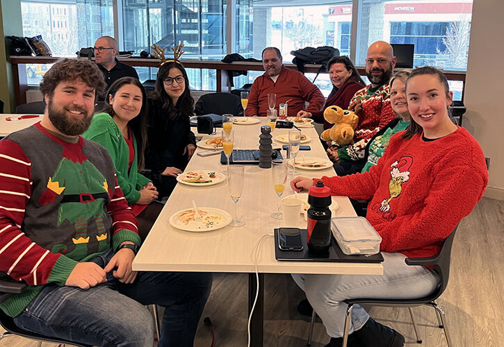 CreatechCa's tweet image. It is the turn of our Quebec City employees to celebrate the end of 2022 with a delicious breakfast. A year full of good deeds for the members of the team.

Life is good at #Createch

#greatplacetowork #workfamily #teamwork #proudteam