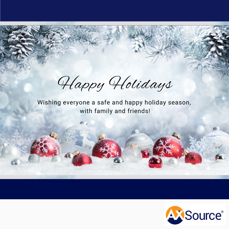 AxSource_Inc's tweet image. Happy holidays from our family to yours! #AXSource #happyholidays #Cheers