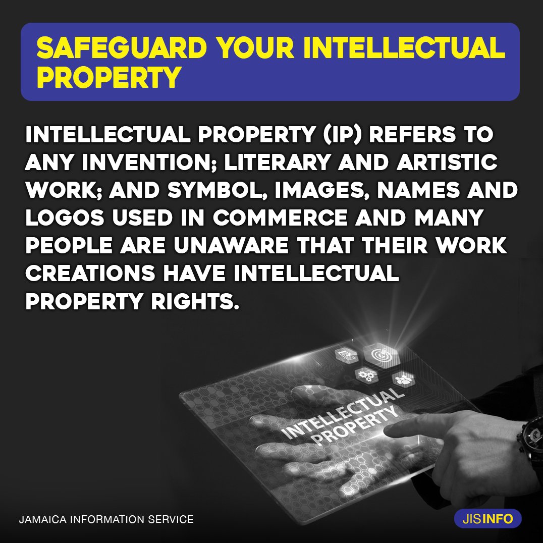 To safeguard your Intellectual Property, you may reach out to the Jamaica Intellectual Property Office (<a href="/jipoonline/">Jamaica Intellectual Property Office (JIPO)</a>) at (876) 946-1300. Protect your work!