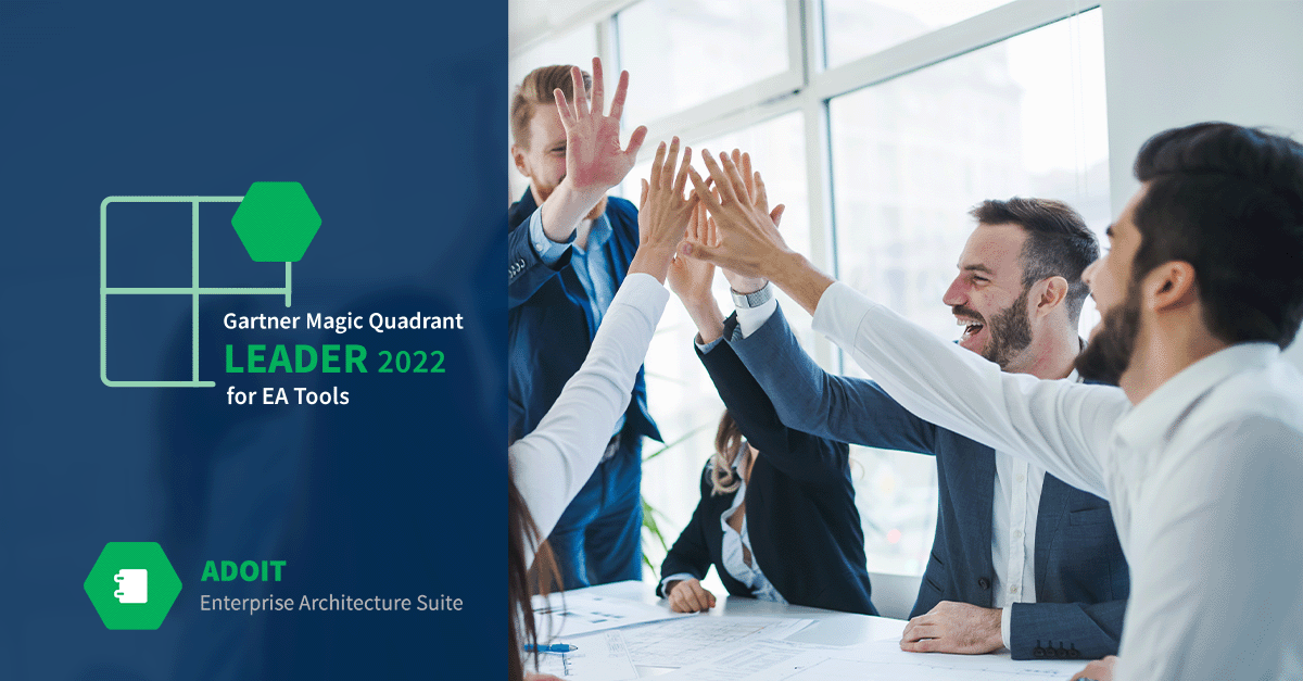 It's official: ADOIT triumphs in Gartner's Magic Quadrant for 2 years in a row! 🎉 We're proud to have the efforts of our team and the success of our customers continuously recognized in one of the most competitive reports for the EA industry! ow.ly/1C0z50M5Cz8 #mq #gartner