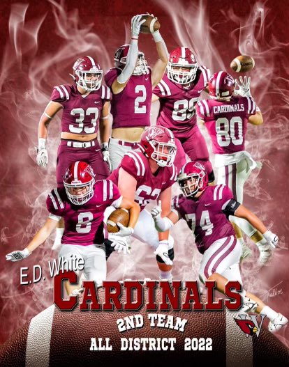 KyleLasseigne's tweet photo. Congratulations to these Cardinals on their selections to the 2nd Team 8-3A All-District squad. Great work!  @GraysonHildy @PaxtonLafont @dylanworth30 @ethanreynolds62 https://t.co/c5R54lNAgh