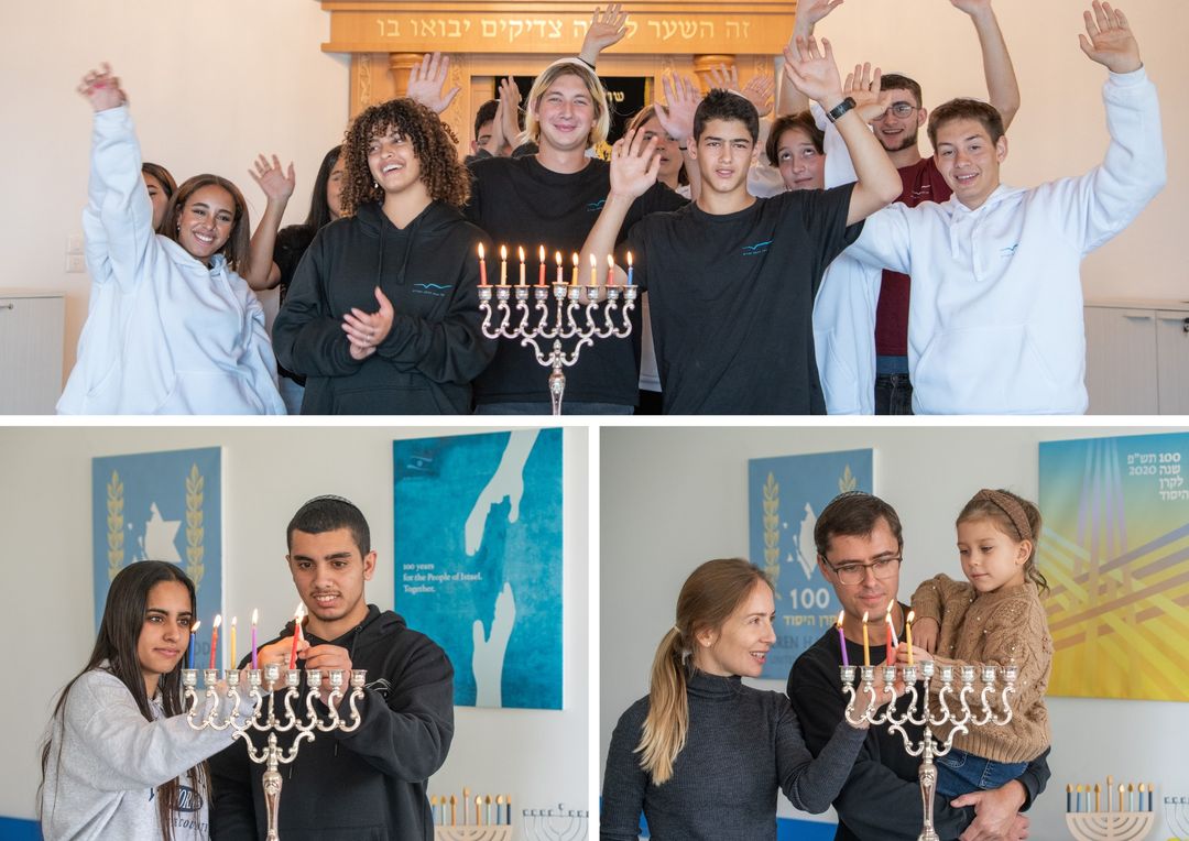 Tous les bénéficiaires des programmes du Keren Hayessod vous souhaitent une bonne fête de Hanoucca 🥳🕎
Qu'elle inonde votre foyer de lumière et de joie !
Hanoucca Saméah 💙🤍