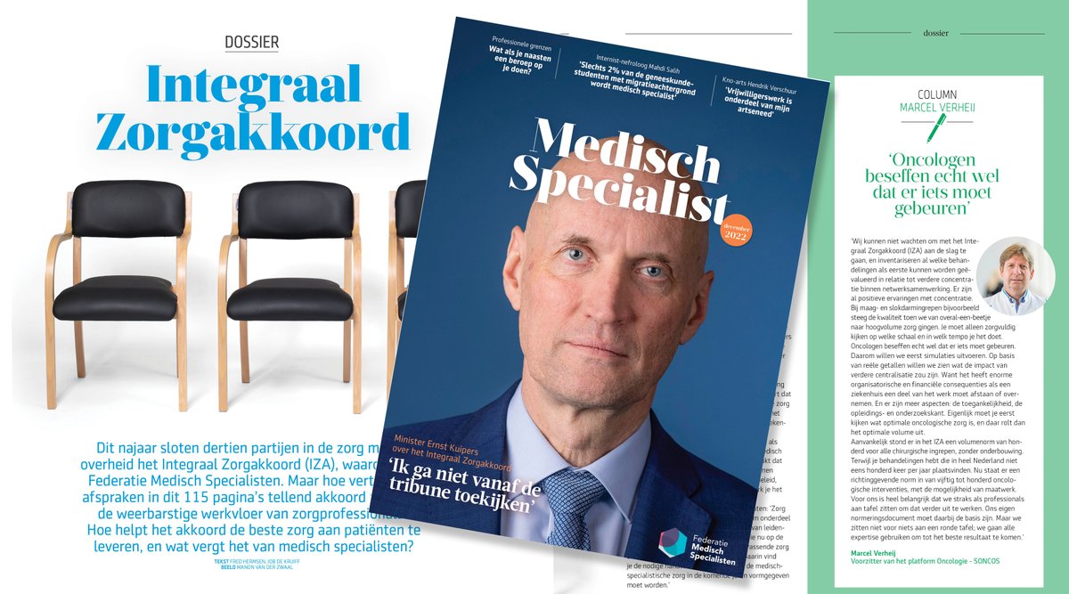 ‘We hebben te veel aan de markt overgelaten (..) Dat was een tijd lang goed, maar nu werkt dat niet meer’, zegt @MinisterVWS in de nieuwste editie van ons magazine Medisch Specialist. @MinVWS demedischspecialist.nl/magazine-0/mag…