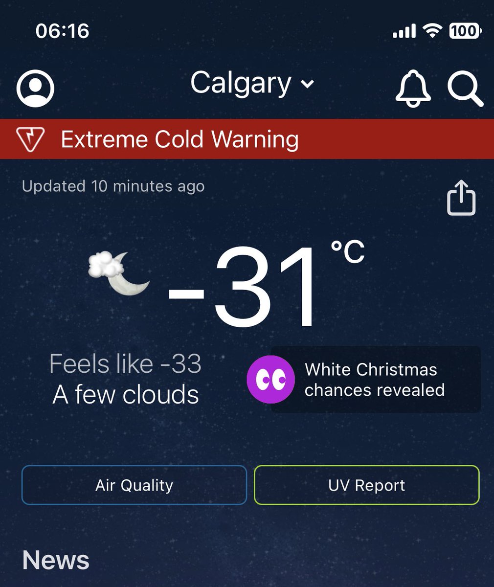 Chilly morning here in YYC 🥶