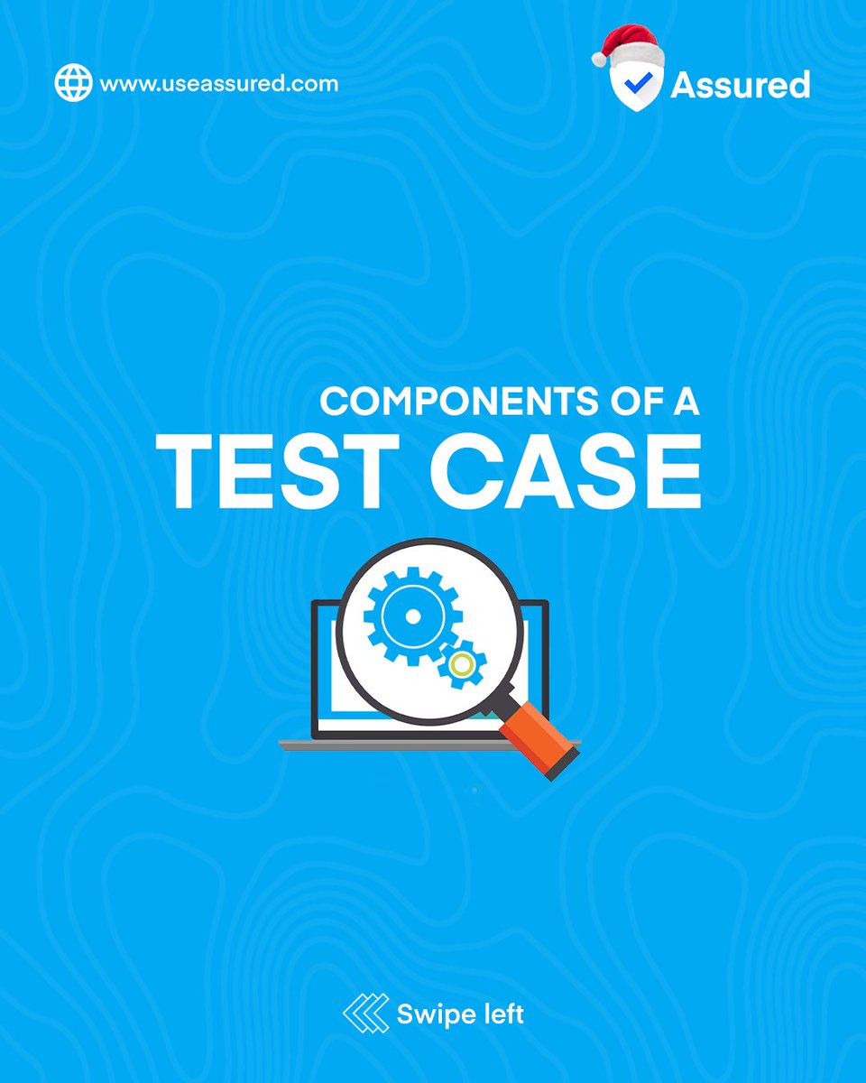 useassured's tweet photo. A test case consists of a set of steps &amp; 
input data that are used to verify that a particular 
feature or functionality of a software system is working
as intended. It also includes expected and actual 
results, as well as pass/fail criteria &amp; a test case 
status.
#testcase https://t.co/eDYWHV7dwJ
