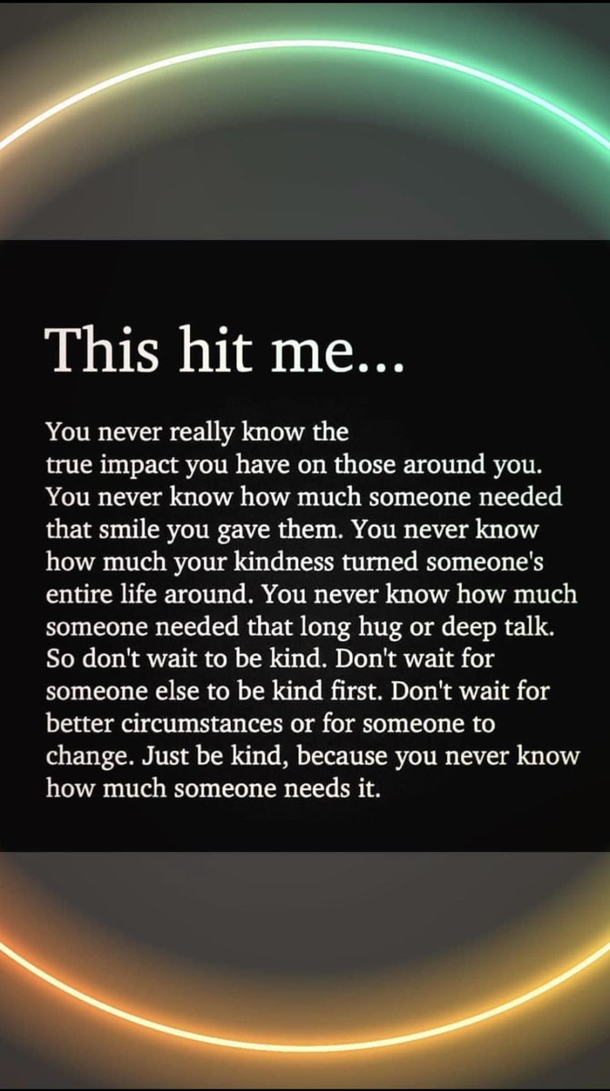 drwilliams7777's tweet photo. You Never Know Who's Life You Are Impacting, JUST BE KIND⁉️🤔🙏❤️😇 https://t.co/bEQYEPRkNp