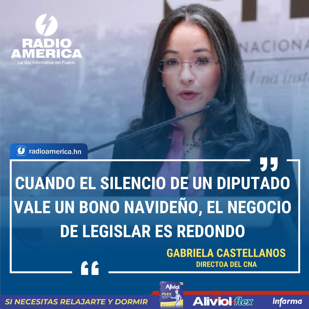 #AméricaNoticias #Honduras 
Lo expresado por la directora ejecutiva del Consejo Nacional Anticorrupción (CNA), Gabriela Castellanos. #RadioAmérica