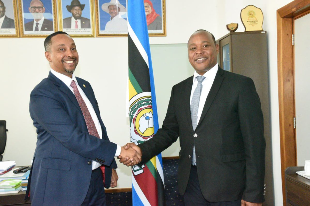 Abdi Dubat, CBS (@abdidubatf) on Twitter photo Paid a courtesy call to the EAC Secretary General Dr. Peter Mathuki <a href="/pmathuki/">Amb.(Dr.)Peter Mutuku Mathuki,PhD</a> at the sidelines of the 5th EALA 1st sitting in Arusha Paid a courtesy call to the EAC Secretary General Dr. Peter Mathuki <a href="/pmathuki/">Amb.(Dr.)Peter Mutuku Mathuki,PhD</a> at the sidelines of the 5th EALA 1st sitting in Arusha