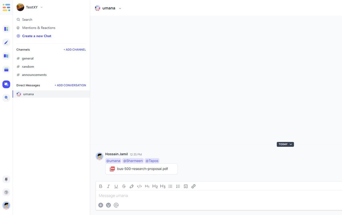 Tixioapp's tweet photo. Sharing docs in chat is difficult. You need to look for it, then copy-share the link. How about just mentioning the doc?? Yes, just mention the document you created in the workspace for other people to see. Save time, and do more!

Check it out here: https://t.co/NEfPNrWIXa https://t.co/T4HiHsKNM6