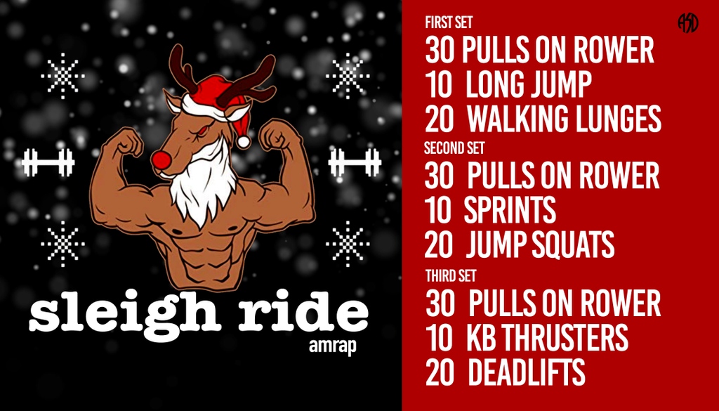 ASDOnDemand's tweet photo. Ready to sleigh your next workout?! 
#fitness #asdfighter #wod #fitspo #freeworkout https://t.co/gFlk1M2sDu