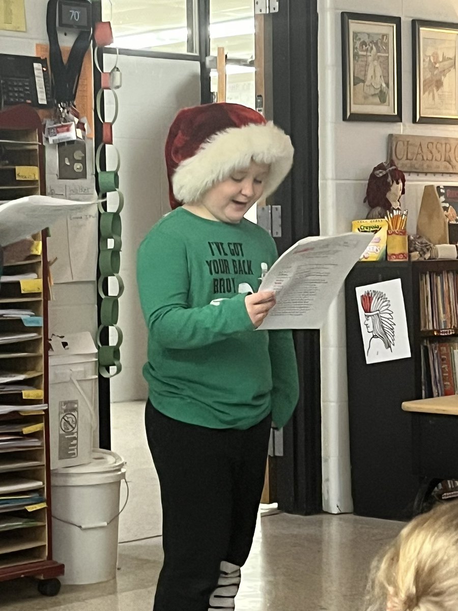 mrsparrishk5's tweet photo. Our second grade class at #bhawel put on the best holiday play performance! Students took such ownership in what they were doing and had such excitement!! #create #weareclarkcounty @ClarkCoIndians https://t.co/Isf1jnapyP